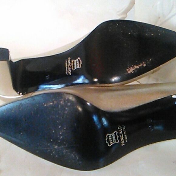 Pancaldi Heels in Gold Leather - Picture 7 of 12